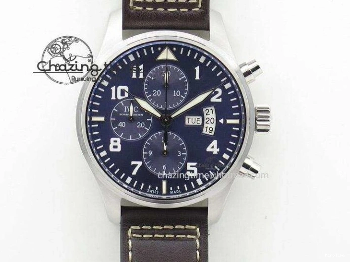 MIROTIME 0103 Pilot Chrono IW377726 ZF 1:1 Best Edition Green Dial on Brown Leather Strap A Trendsetting 7125
